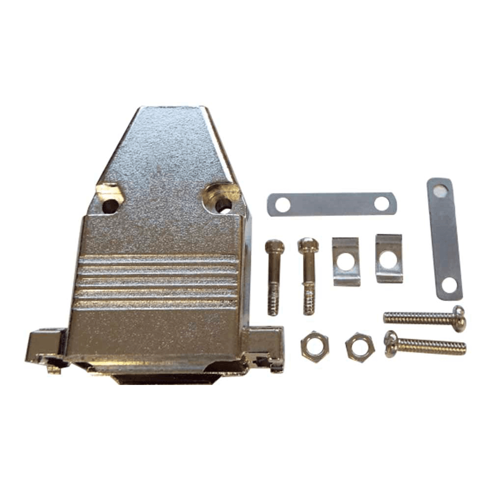SUB-D 15-WAY HV SOCKET HOUSING, INCLUDES STRAIN RELIEF AND FIXING SCREWS
