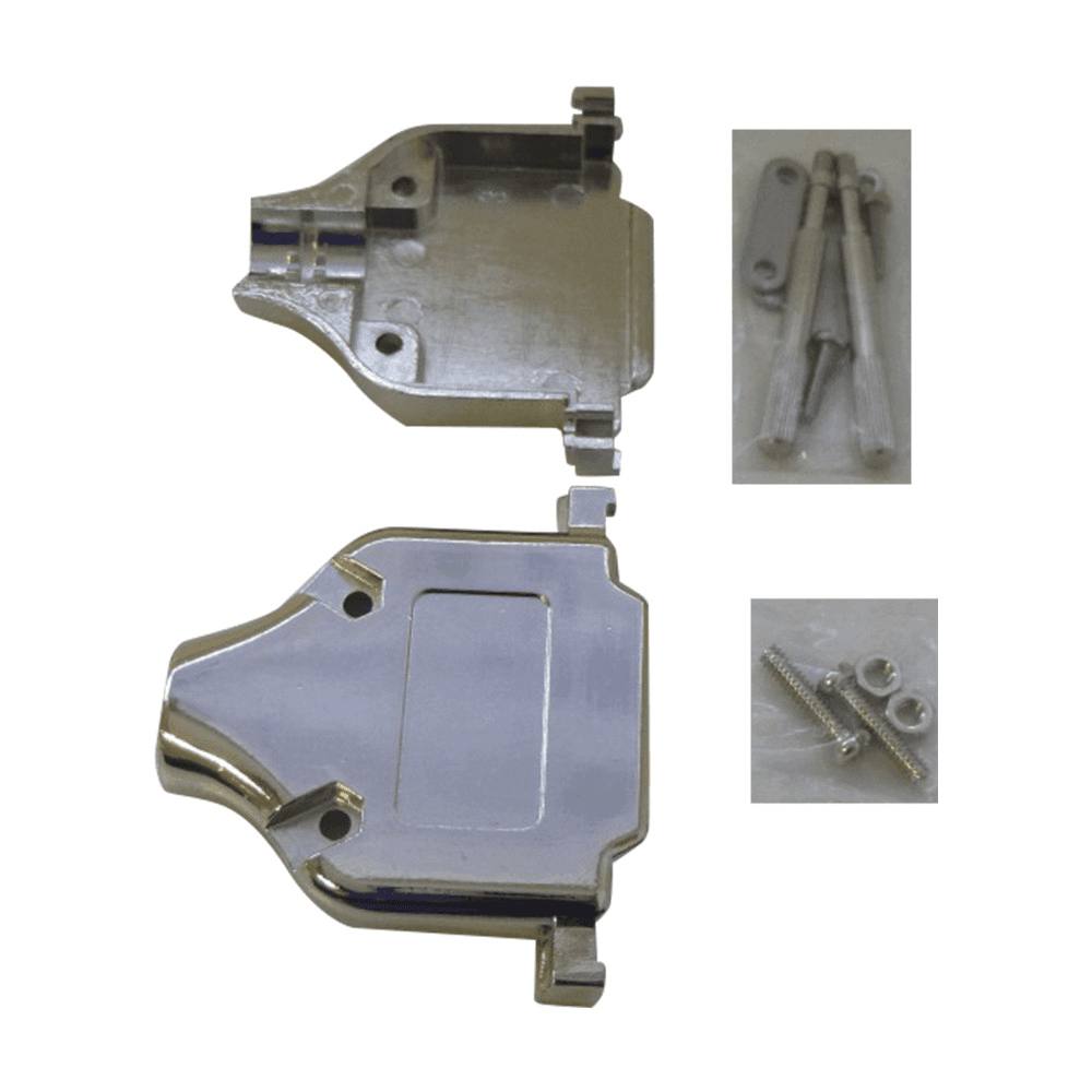 SUB-D 25-WAY HV SOCKET HOUSING, INCLUDES STRAIN RELIEF AND FIXING SCREWS