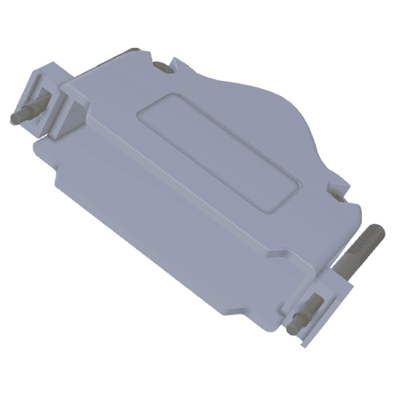 SUB-D 37-WAY HV SOCKET HOUSING, INCLUDES STRAIN RELIEF AND FIXING SCREWS 대표 이미지