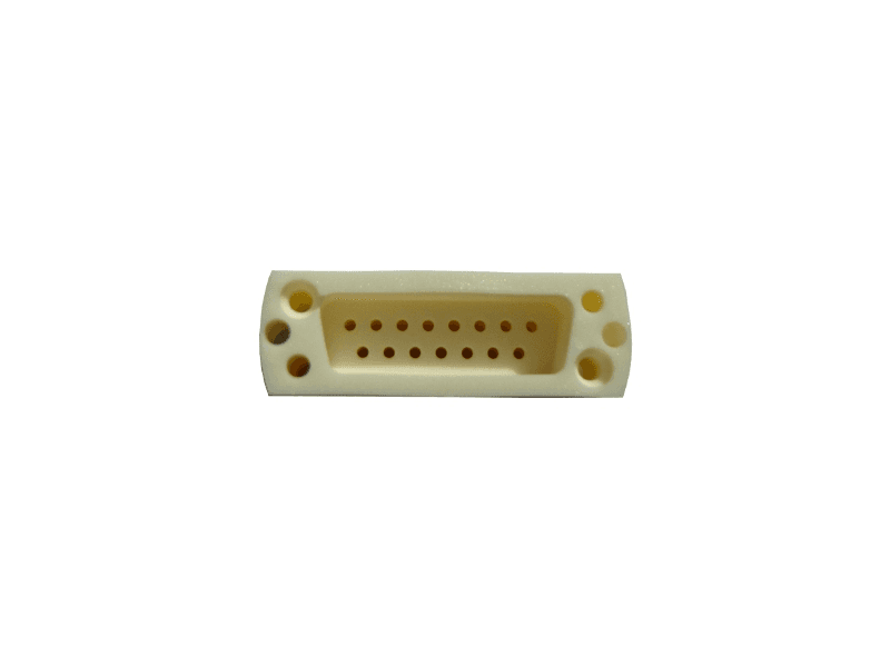 SUB-D 15-WAY, UHV CERAMIC CONNECTOR, MALE, FITS FEMALE SOCKET