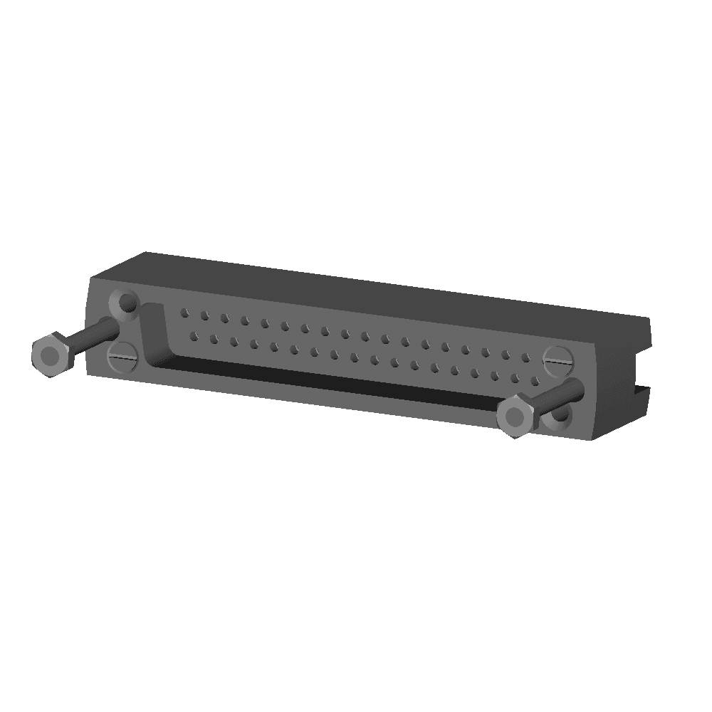 SUB-D 37-WAY, UHV CERAMIC CONNECTOR, MALE, FITS FEMALE SOCKET