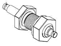COAXIAL, BNC, 1 PIN, GROUNDED SHIELD, DOUBLE-ENDED, 1