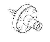 COAXIAL, SHV-5, 1 PIN, GROUNDED SHIELD, EXPOSED, 133CF, NO CONNECTOR